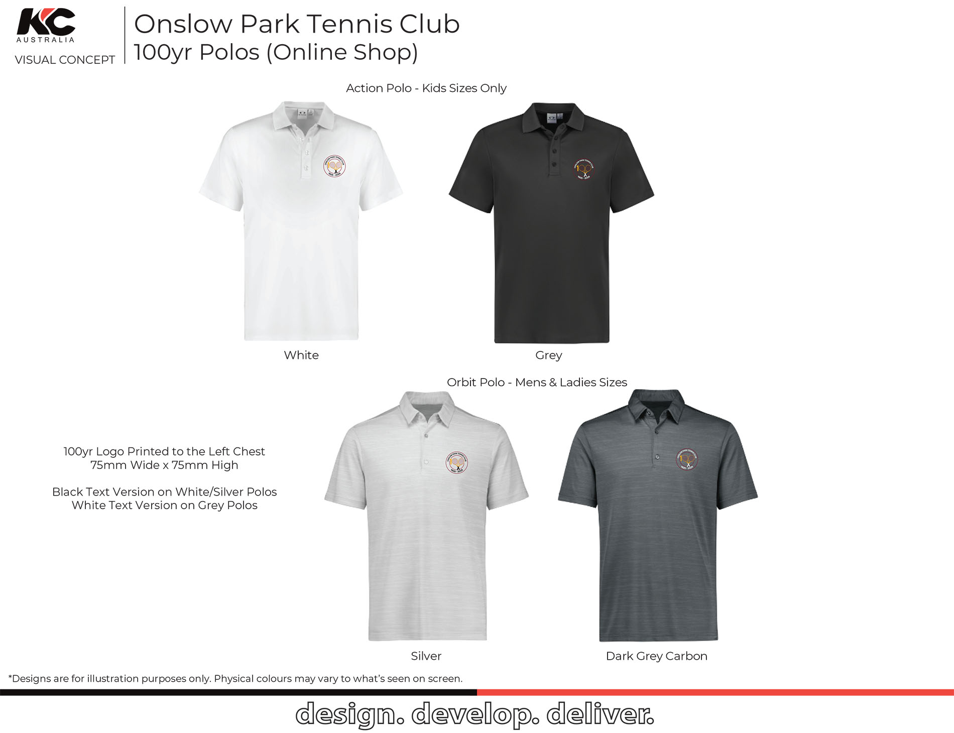 commemorative T shirt options