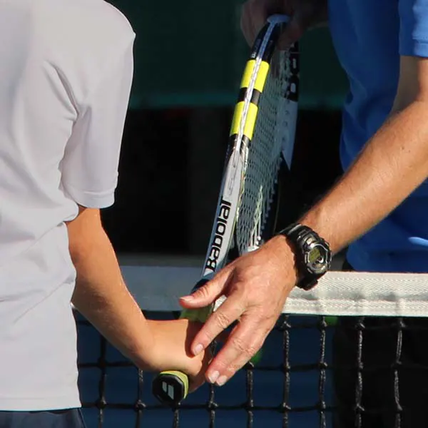 Tennis lesson at OPTC